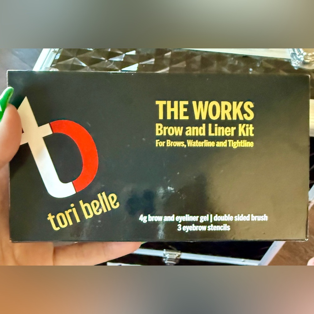 👀🖤Tori Belle THE WORKS Brow and Liner Kit For Brows, Lids, Waterline and BLACK🖤👀